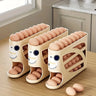 Groomivo Rolling Egg Organizer – 24-Egg Capacity, Rolls to the Front