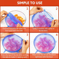Groomivo Silicone Stretch Lids – Airtight Freshness, Zero Waste