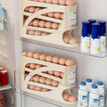Groomivo Rolling Egg Organizer – 24-Egg Capacity, Rolls to the Front