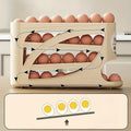 Groomivo Rolling Egg Organizer – 24-Egg Capacity, Rolls to the Front