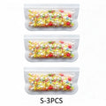 Groomivo Silicone Storage Bags – Stand Up, Zip Shut, Stay Leakproof